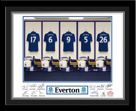 Fotka zo šatne mužstva s tvojim dresom  FC Everton - 1N29