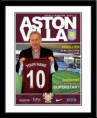 Titulok časopisu s trénerom mužstva a tvojim menom na drese FC Aston Villa - 1N21