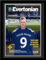 Titulok časopisu s trénerom mužstva a tvojim menom na drese FC Everton - 1N23