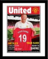 Titulok časopisu s trénerom mužstva a tvojim menom na drese FC Manchester United- 1N12